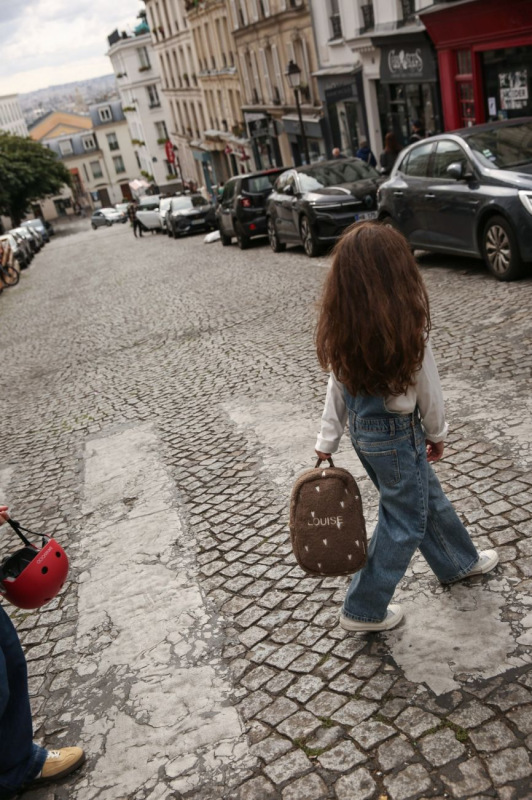 STUDIO NOOS - Teddy Hearts Mini BACKPACK | Brown Hearts 1