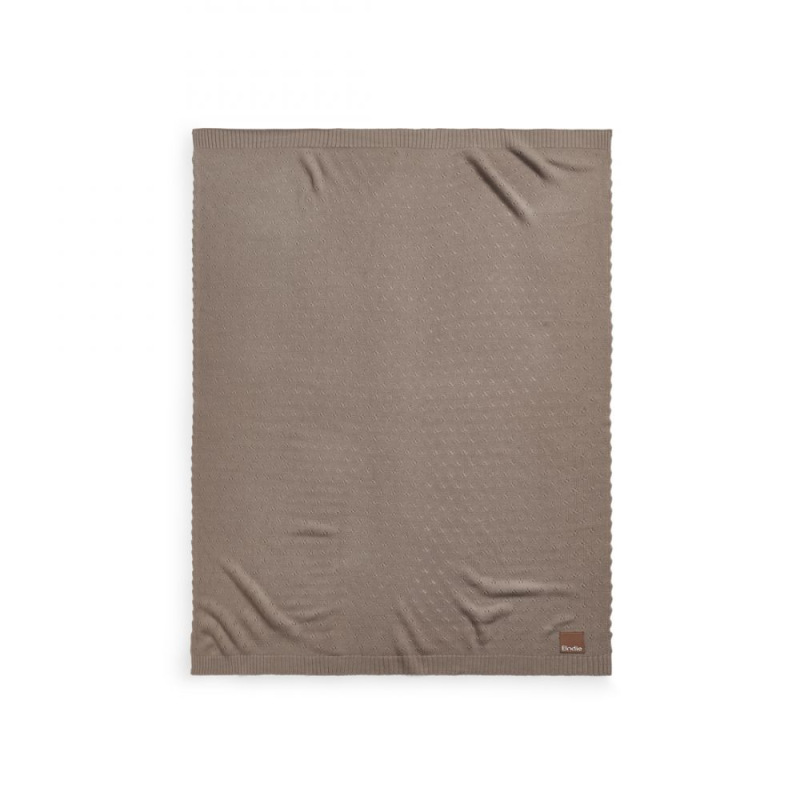 ELODIE DETAILS Pointelle Blanket deka, Tender Taupe 1