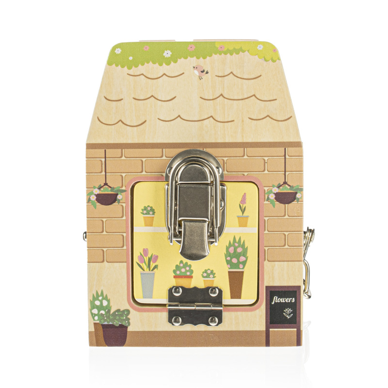 Dřevěná montessori kostka 5