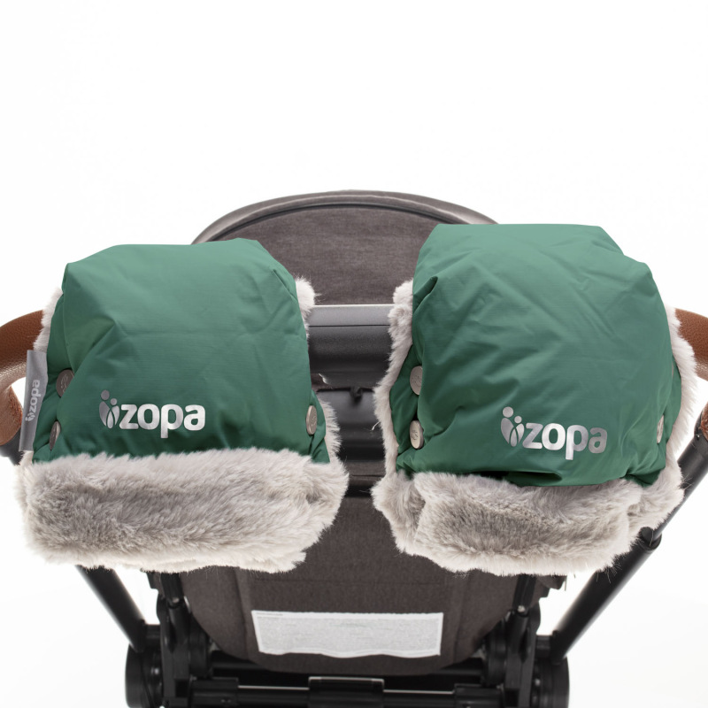 Zimné rukavice Fluffy, Zelená 2