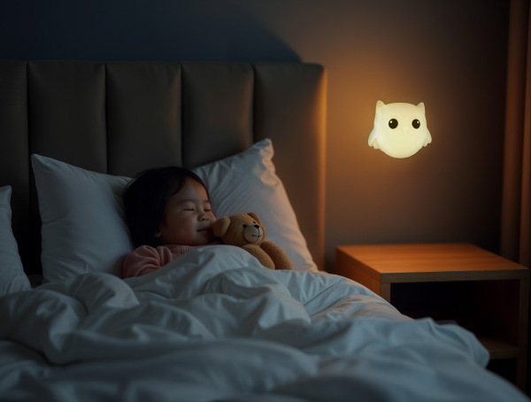 Silikónové nástenné nočné svetlo, Owl 9