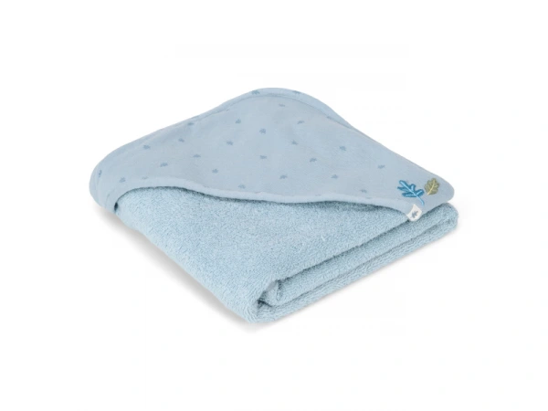 Osuška s kapucňou 100x100 cm Pure Denim Blue 3