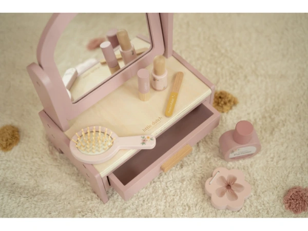 Toaletný stolík drevený Pink 5