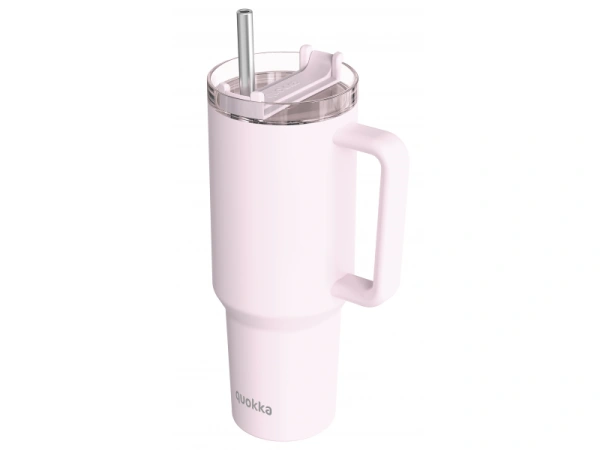 Nerezový termohrnček so slamkou Stream Light Pink 1200 ml