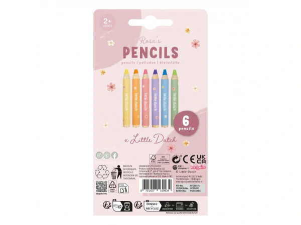 Pastelky 6 ks Rosa 2