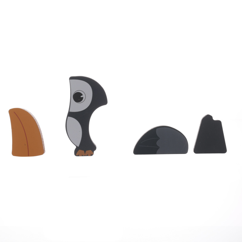 Dřevěné puzzle malé, Toucan 6