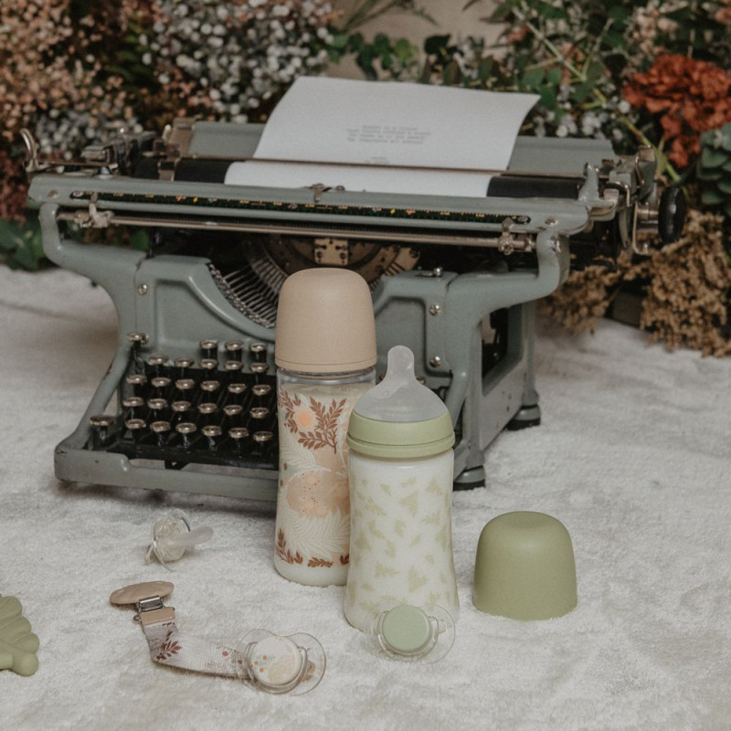 SUAVINEX | Dojčenská fľaša POETRY 360ml FYZIOL PRŮTOK L - krémová 5