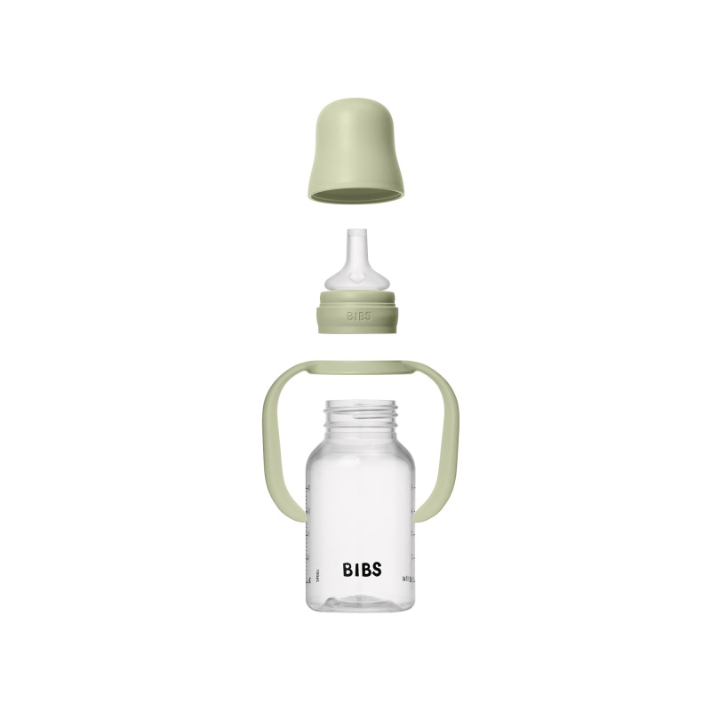 BIBS Fľaša so silikónovým náustkom 150ml, Sage 2