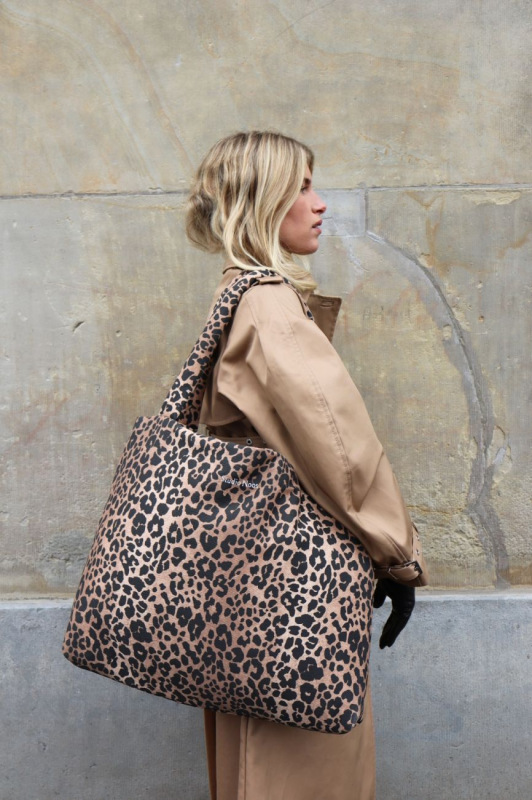 STUDIO NOOS - Cotton MOM BAG - prebaľovacia taška | Brownl Leopard 1