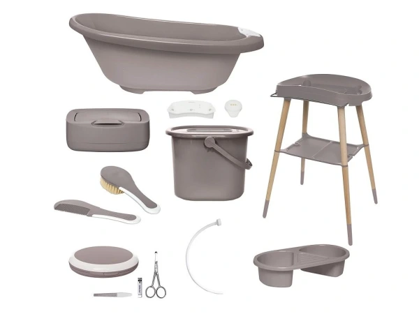 Bébé-Jou Digitálna sada na kúpanie Sense 8-dielna Chalk Brown