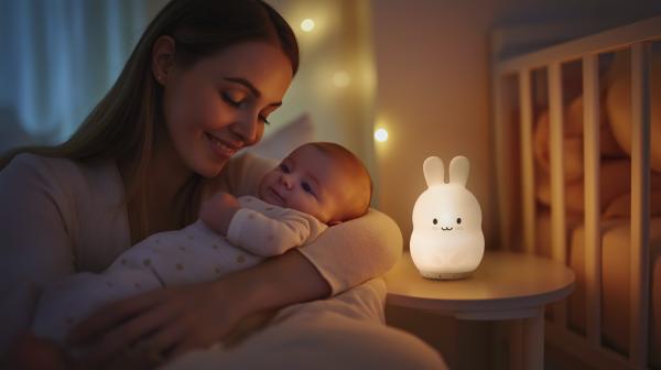 Silikónová nočná LED lampa veľkosť. M, Rabbit 13