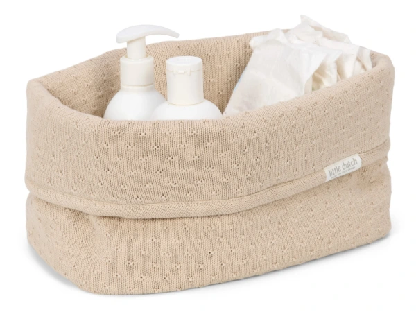 Košík pletený veľký Pure Soft Beige 1