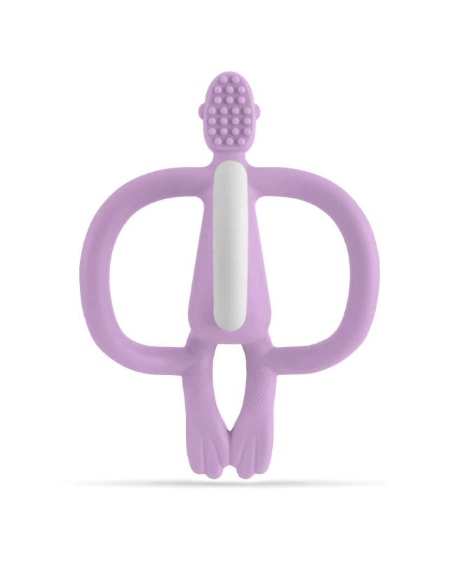 MATCHSTICK MONKEY Hryzátko a zubná kefka, Lilac 1