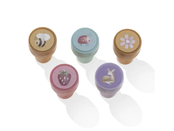 Pečiatky samofarbiace 16 ks Fairy Garden 1