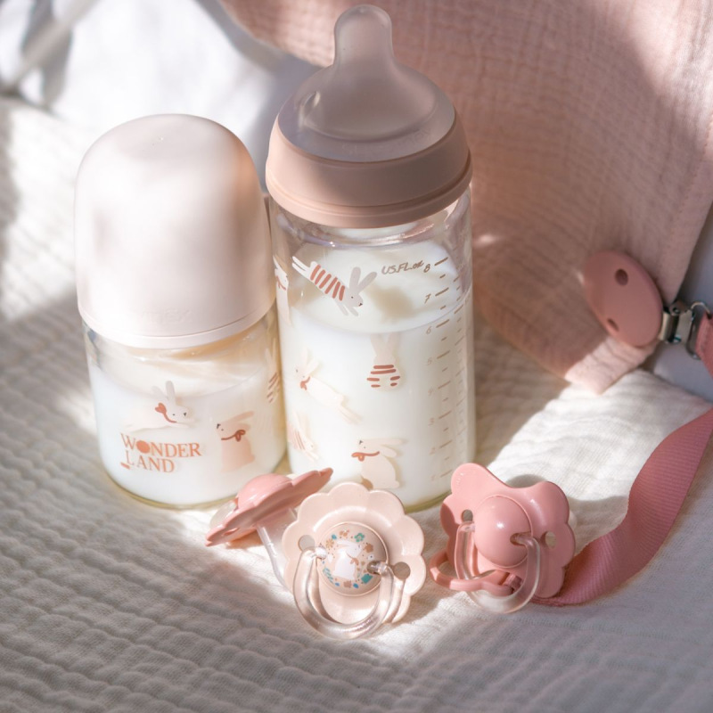 SUAVINEX | Cumlík SX PRO fyziologický WONDERLAND NEW 6/18m - svetloružový králik 3