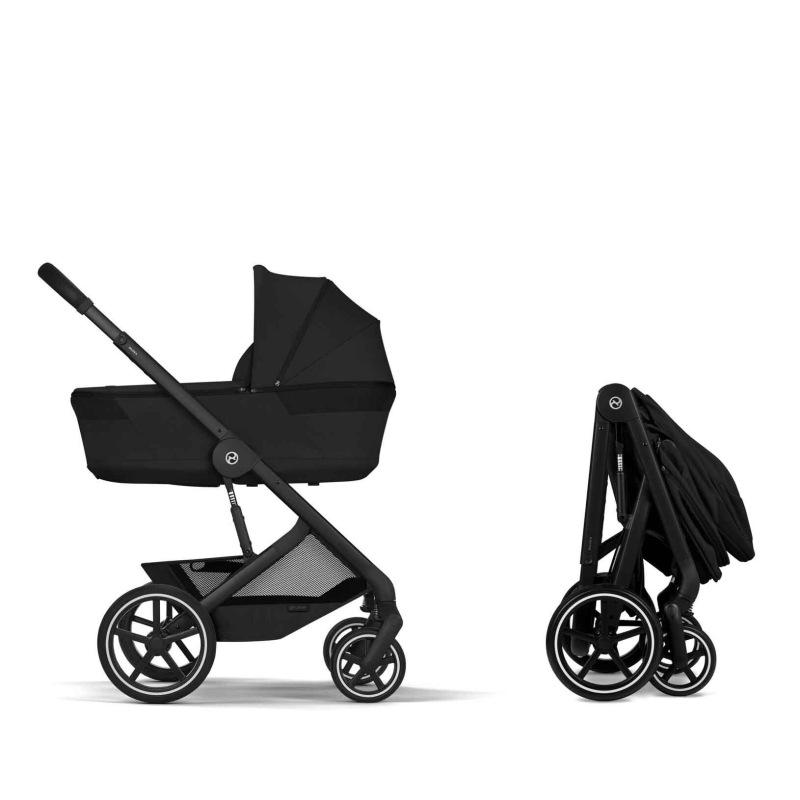 Cybex Balios S Lux 2026 s hlbokou skladacou vaničkou Moon Black | black 2