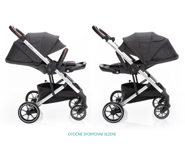 Set kočík Quest+ korba+ adaptéry, Vulcan Black/Silver 4