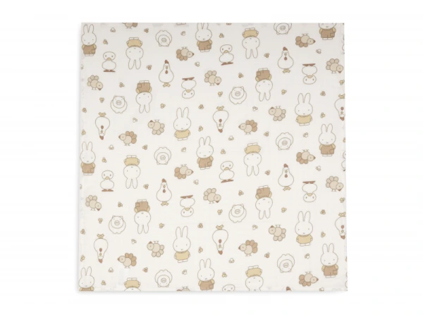 Plienky 3 ks 70x70 cm Miffy Family Farm 2