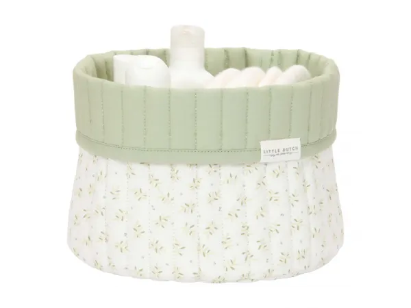 Košík textilný obojstranný malý Blueberry Leaves 2