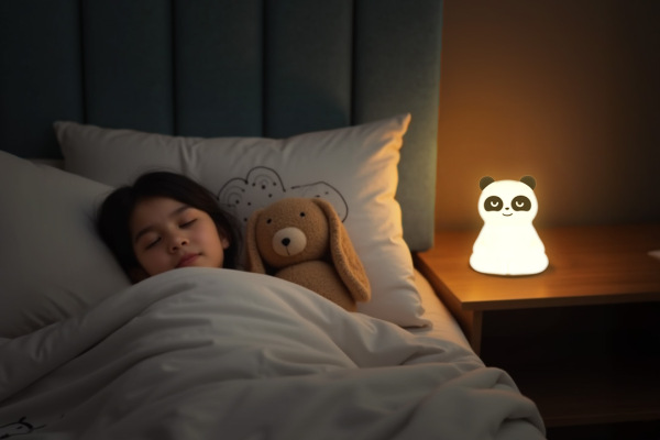 Silikónová nočná LED lampa veľkosť M, Panda 3