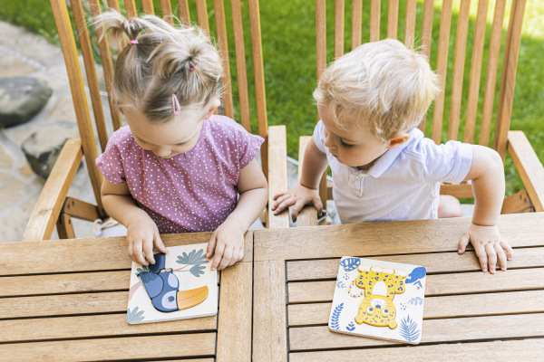 Dřevěné puzzle malé, Fox 6