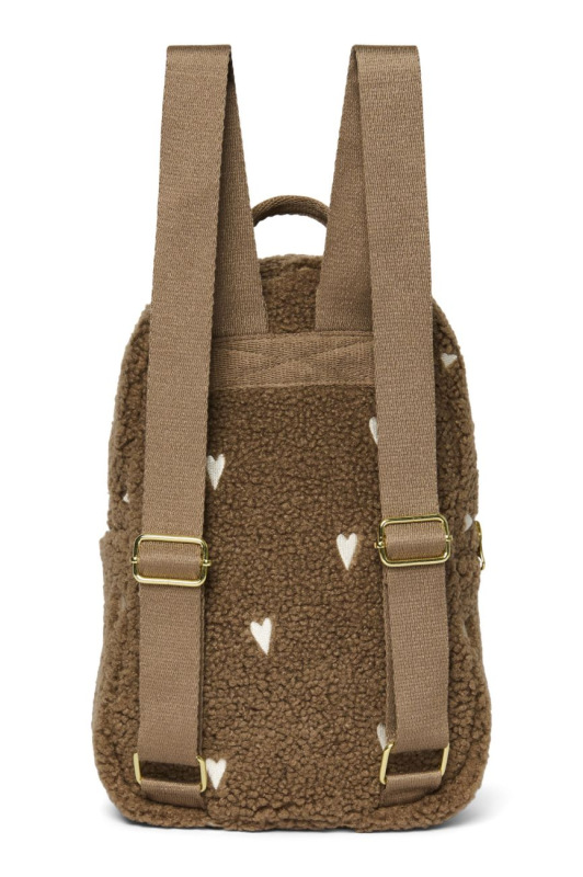 STUDIO NOOS - Teddy Hearts Mini BACKPACK | Brown Hearts 5