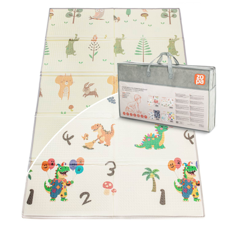 Multifunkční pěnová skládací podložka oboustranná 180x120, Forest 4