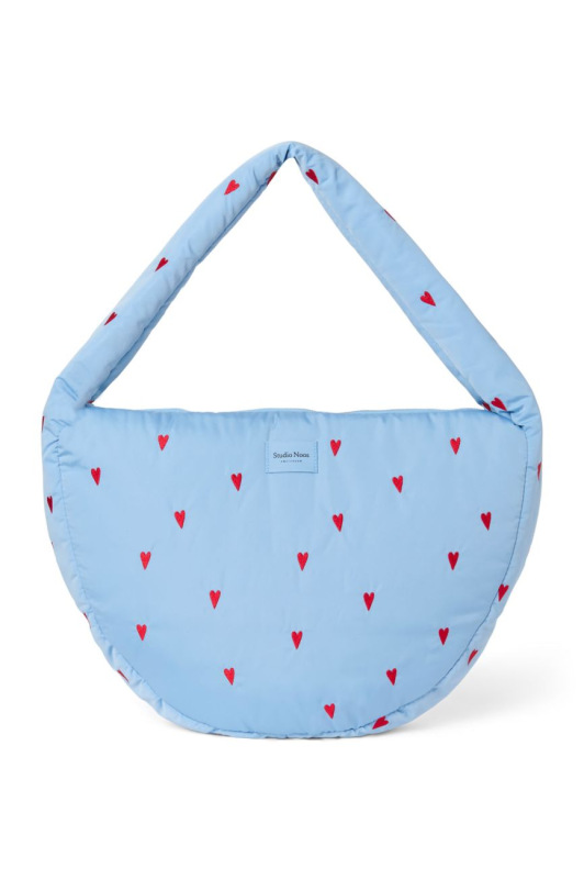STUDIO NOOS - Puffy Cross Body Bag | Light Blue Hearts