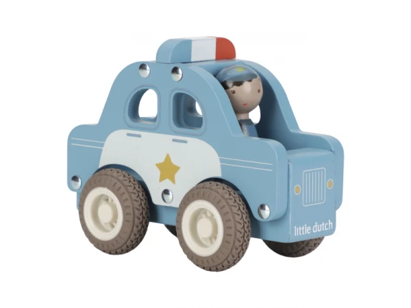 Policajné auto drevené 4