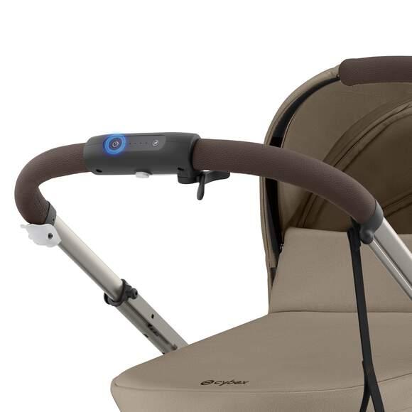 CYBEX Športový kočík E-GAZELLE, farba ALMOND BEIGE (taupe rám)