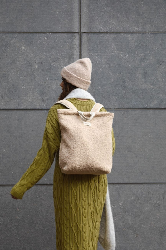 STUDIO NOOS - Teddy BACKPACK batoh pre dospelé | Ecru 5