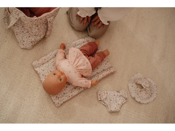 Prebaľovacia taška pre bábiky Soft Flowers 12