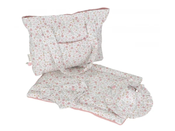 Prebaľovacia taška pre bábiky Soft Flowers 4
