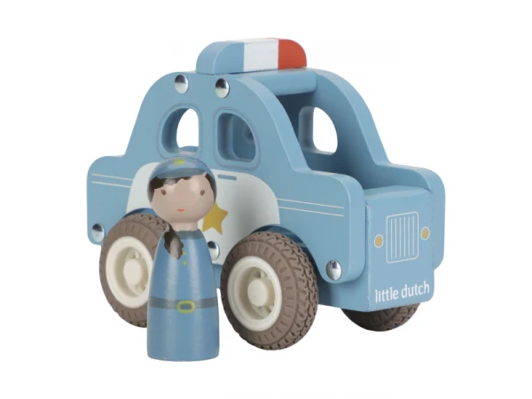 Policajné auto drevené 2