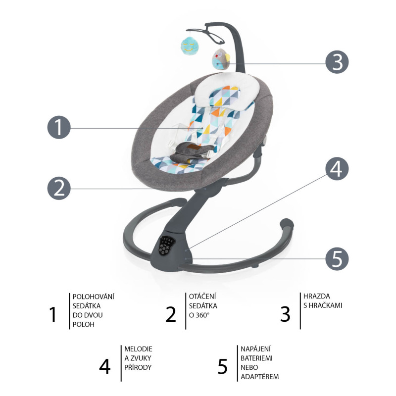 Lehačka Lullaby, Triangle/Grey 1