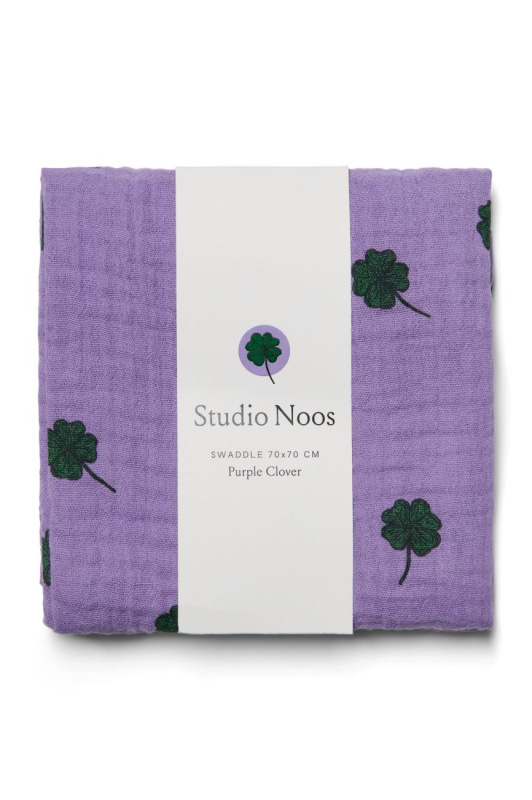 STUDIO NOOS - SWADDLE ZAVINOVAČKA Print Large | Purple Clover 1