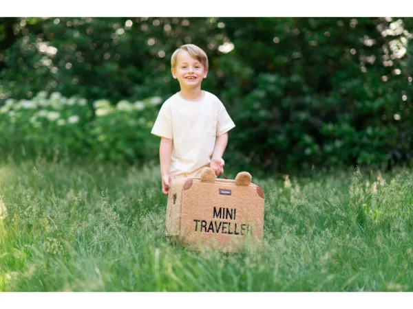 Detský cestovný kufor Teddy Beige