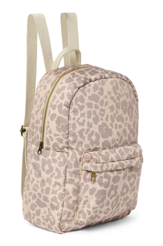 STUDIO NOOS - Puffy Midi BACKPACK - batôžtek s predným vreckom | Cream Leopard 1