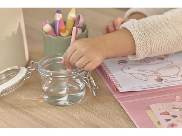 Omaľovánky s vodovkami a samolepkami Rosa Fairy Garden 4