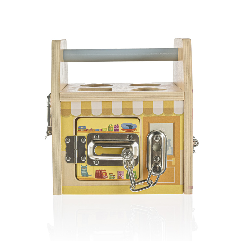 Dřevěná montessori kostka 2