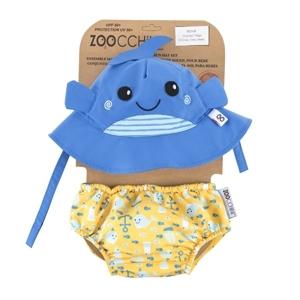 ZOOCCHINI UV Set klobúčik a plavky Veľryba, 6-12 mesiacov