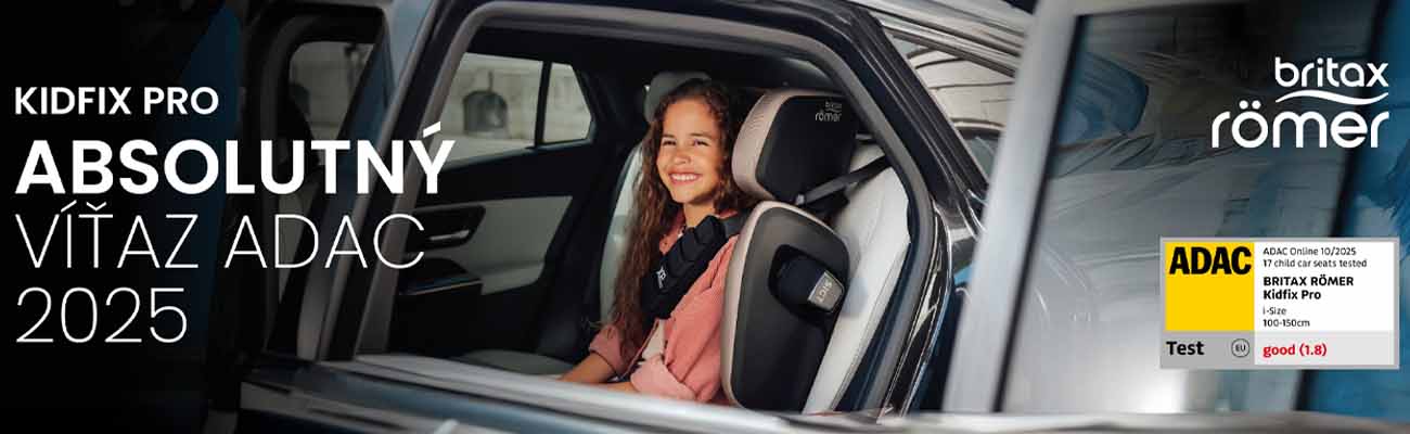 Britax Römer KIDFIX PRO  absolútny víťaz testu ADAC 2025.