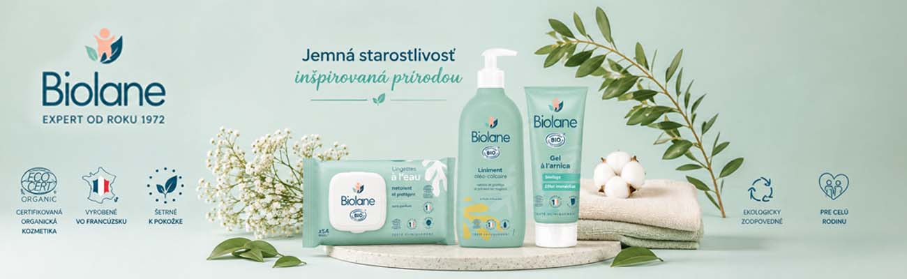 Jemná detská kozmetika pre bábätká od narodenia hydratuje, chráni a upokojuje citlivú pokožku. Ideálna na každodennú starostlivosť.