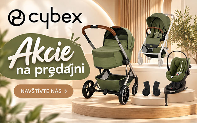 Akcie na kočíky Cybex. Navštívte nás na predajni KinderCentrum Žilina v ZOC MAX.