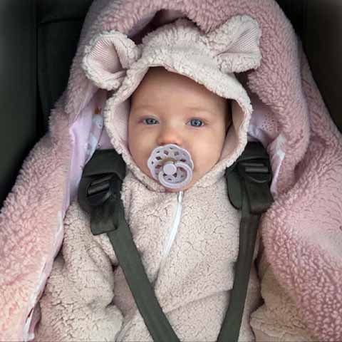 Deky do autosedačky pre bábätká autodeka BySues