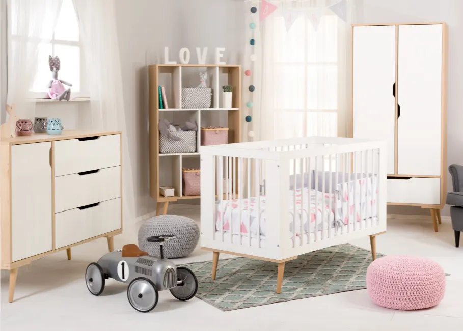 Drevená detská postieľka klups Sofie biela