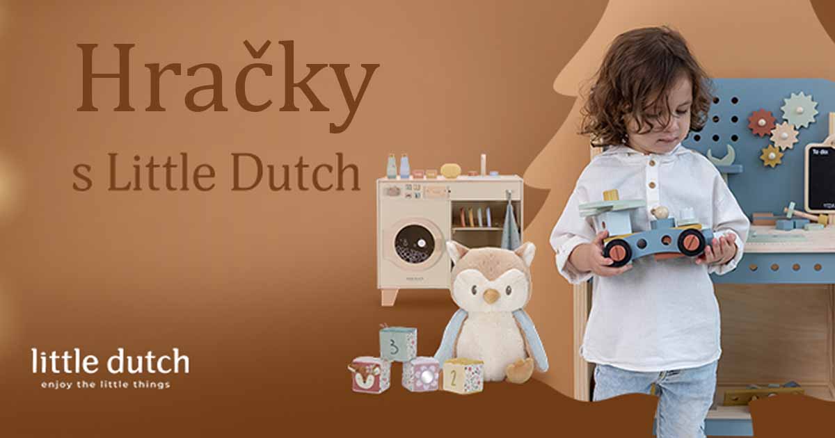 Dievčatko ktoré sa hrá s hračkami Little Dutch