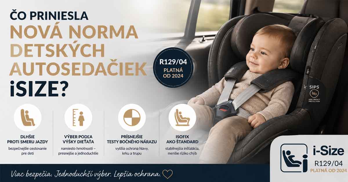 Čo priniesla norma i-Size R129 pre detské autosedačky?