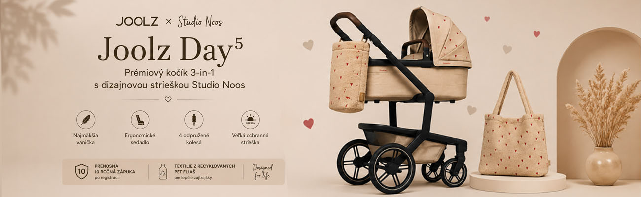 Kočík Joolz Day5 x Studio Noos s dizajnovou strieškou  Kindercentrum Žilina