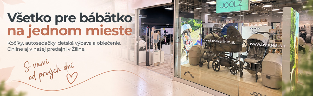 KinderCentrum Žilina – detská predajňa kočíkov, autosedačiek a výbavy pre bábätká